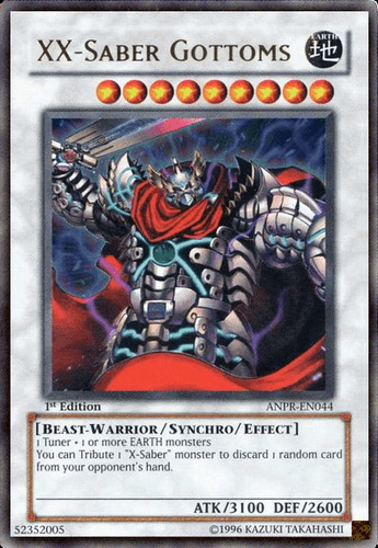 XX-Saber Gottoms - ANPR-EN044 Ultra Rare 1st Edition