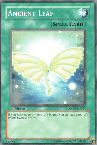Ancient Leaf - ANPR-EN061 Common 1st Edition