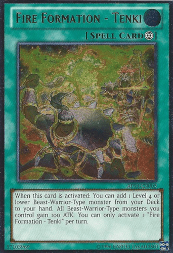 Fire Formation - Tenki - AP03-EN003 Ultimate Rare Unlimited