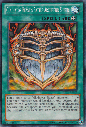 Gladiator Beast's Battle Archfiend Shield - AP03-EN022 Common Unlimited