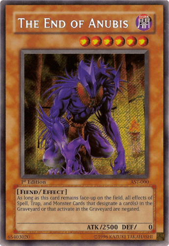 The End of Anubis - AST-000 Secret Rare 1st Edition