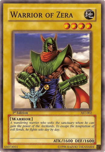 Warrior of Zera - AST-002 Common 1st Edition