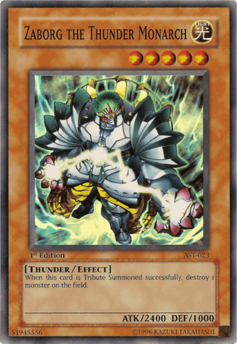Zaborg the Thunder Monarch - AST-023 Super Rare 1st Edition