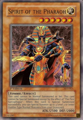 Spirit of the Pharaoh - AST-062 Ultra Rare 1st Edition