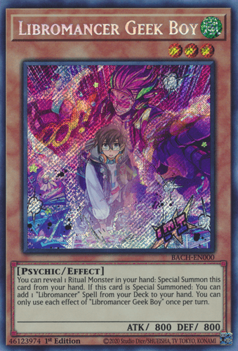 Libromancer Geek Boy - BACH-EN000 Secret Rare 1st Edition