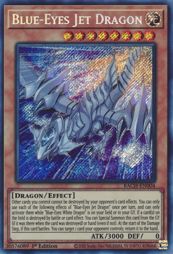 Blue-Eyes Jet Dragon - BACH-EN004 Starlight Rare 1st Edition
