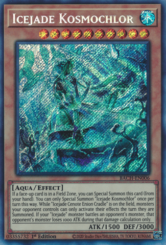 Icejade Kosmochlor - BACH-EN006 Secret Rare 1st Edition