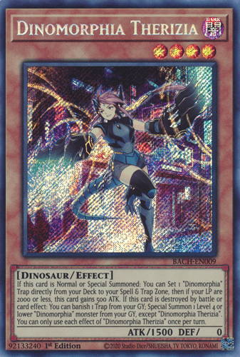 Dinomorphia Therizia - BACH-EN009 Starlight Rare 1st Edition