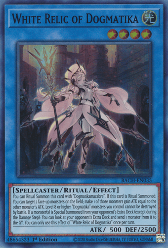 White Relic of Dogmatika - BACH-EN035 Super Rare 1st Edition