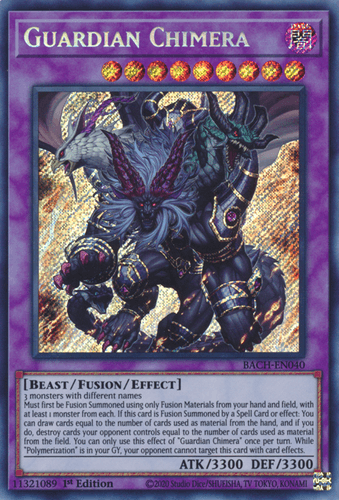 Guardian Chimera - BACH-EN040 Secret Rare 1st Edition