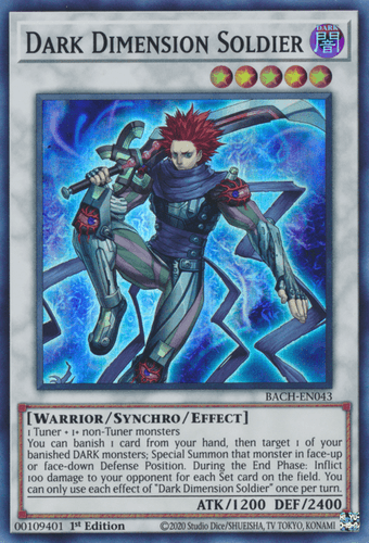 Dark Dimension Soldier - BACH-EN043 Super Rare 1st Edition