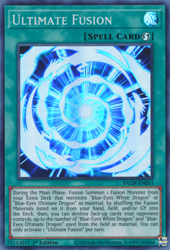 Ultimate Fusion - BACH-EN051 Super Rare 1st Edition