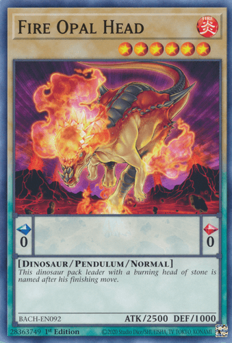 Fire Opal Head - BACH-EN092 Common 1st Edition