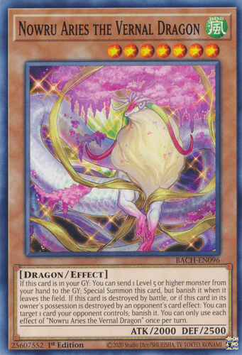 Nowru Aries the Vernal Dragon - BACH-EN096 Common 1st Edition