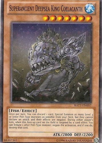 Superancient Deepsea King Coelacanth - BATT-EN007 Starfoil Rare Limited Edition