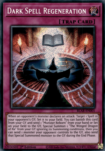 Dark Spell Regeneration - BLAR-EN001 Secret Rare 1st Edition