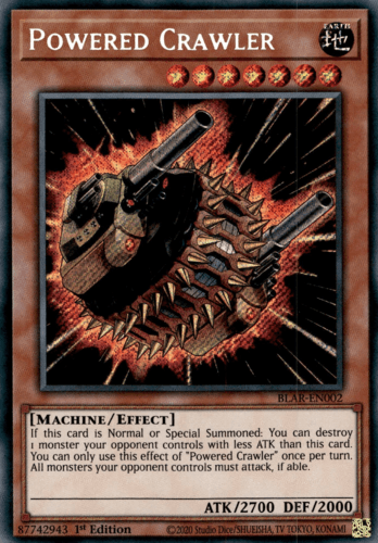 Powered Crawler - BLAR-EN002 Secret Rare 1st Edition