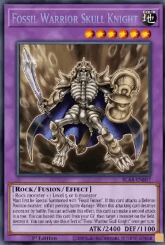Fossil Warrior Skull Knight - BLAR-EN007 Secret Rare 1st Edition