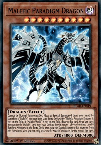 Malefic Paradigm Dragon - BLAR-EN019 Ultra Rare 1st Edition
