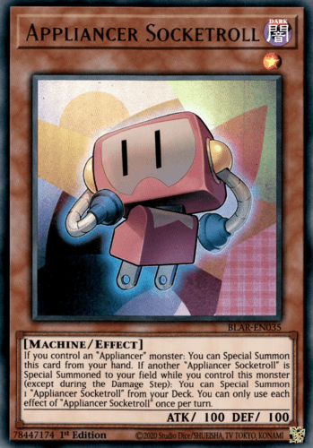 Appliancer Socketroll - BLAR-EN035 Ultra Rare 1st Edition
