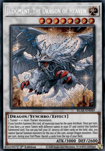 Judgment, the Dragon of Heaven - BLAR-EN049 Secret Rare 1st Edition