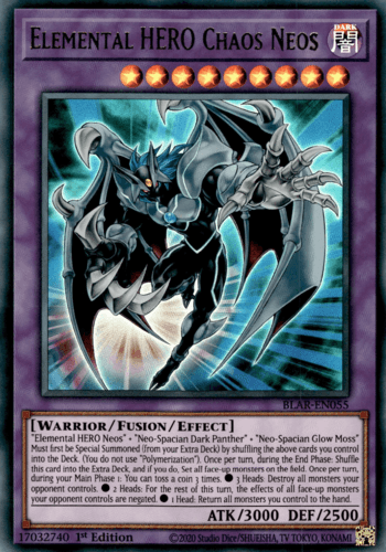 Elemental HERO Chaos Neos - BLAR-EN055 Ultra Rare 1st Edition