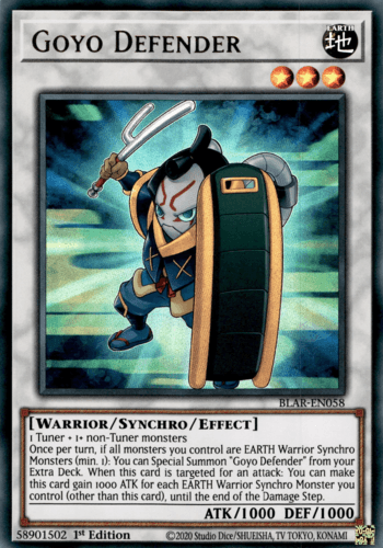 Goyo Defender - BLAR-EN058 Ultra Rare 1st Edition
