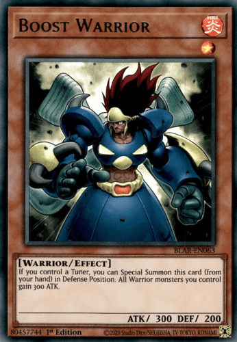 Boost Warrior - BLAR-EN063 Ultra Rare 1st Edition