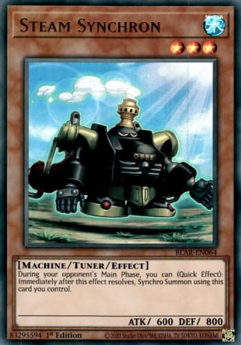Steam Synchron - BLAR-EN064 Ultra Rare 1st Edition