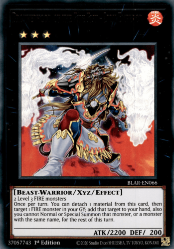Brotherhood of the Fire Fist - Lion Emperor - BLAR-EN066 Ultra Rare 1st Edition