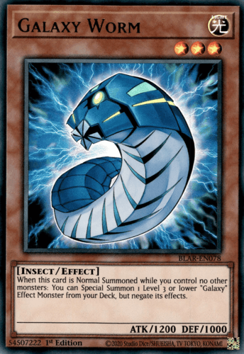 Galaxy Worm - BLAR-EN078 Ultra Rare 1st Edition