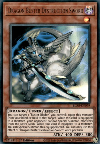Dragon Buster Destruction Sword - BLAR-EN079 Ultra Rare 1st Edition