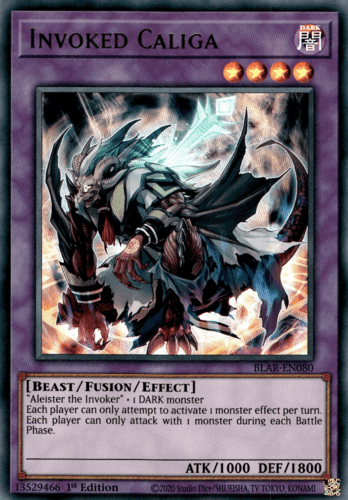 Invoked Caliga - BLAR-EN080 Ultra Rare 1st Edition