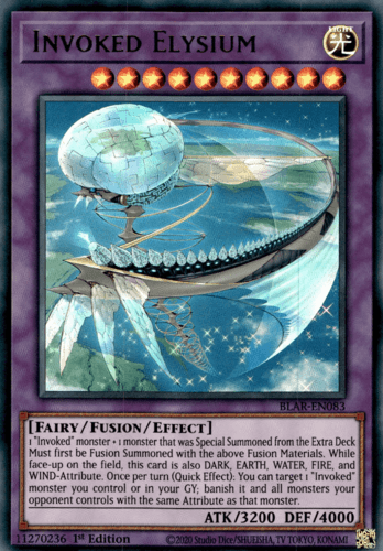 Invoked Elysium - BLAR-EN083 Ultra Rare 1st Edition