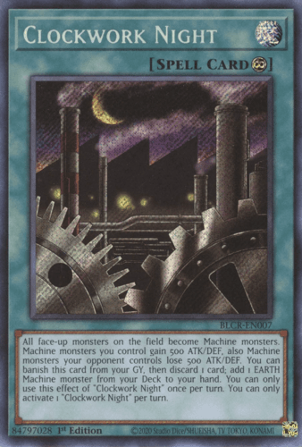 Clockwork Night - BLCR-EN007 Secret Rare 1st Edition
