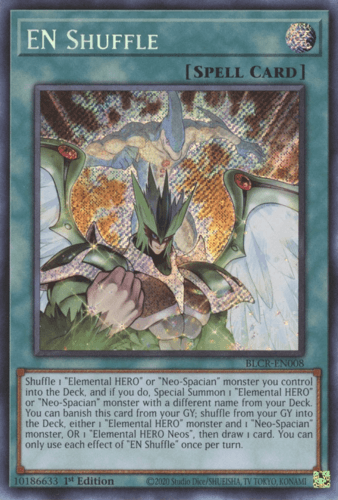 EN Shuffle - BLCR-EN008 Secret Rare 1st Edition
