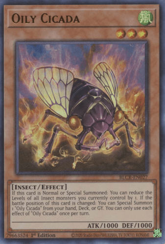 Oily Cicada - BLCR-EN027 Ultra Rare 1st Edition