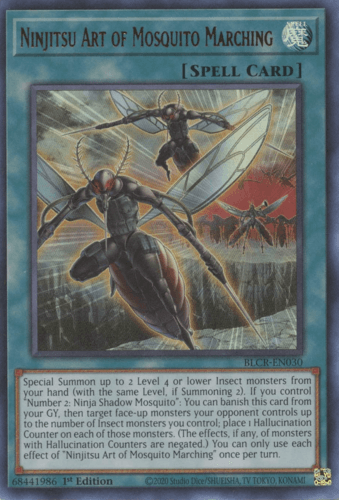 Ninjitsu Art of Mosquito Marching - BLCR-EN030 Ultra Rare 1st Edition