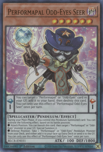Performapal Odd-Eyes Seer - BLCR-EN031 Ultra Rare 1st Edition