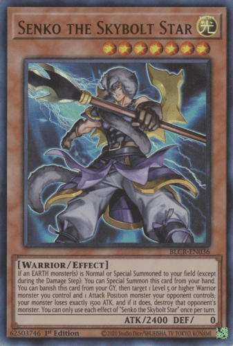 Senko the Skybolt Star - BLCR-EN036 Ultra Rare 1st Edition