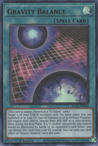 Gravity Balance - BLCR-EN046 Ultra Rare 1st Edition