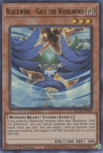 Blackwing - Gale the Whirlwind - BLCR-EN056 Ultra Rare 1st Edition