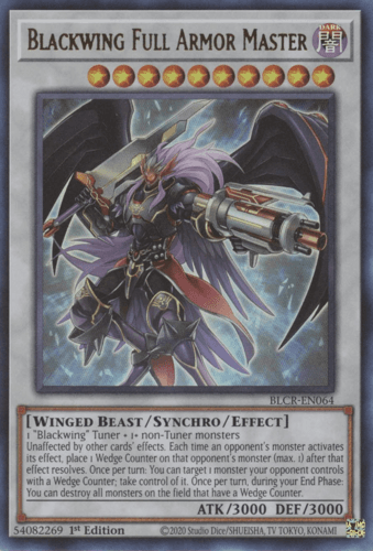 Blackwing Full Armor Master - BLCR-EN064 Ultra Rare 1st Edition