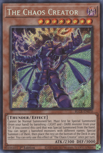 The Chaos Creator - BLCR-EN070 Secret Rare 1st Edition