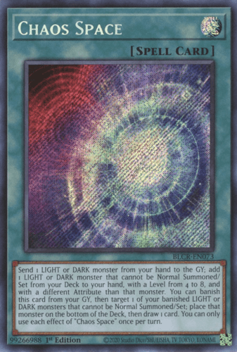 Chaos Space - BLCR-EN073 Secret Rare 1st Edition