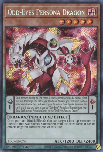 Odd-Eyes Persona Dragon - BLCR-EN074 Secret Rare 1st Edition