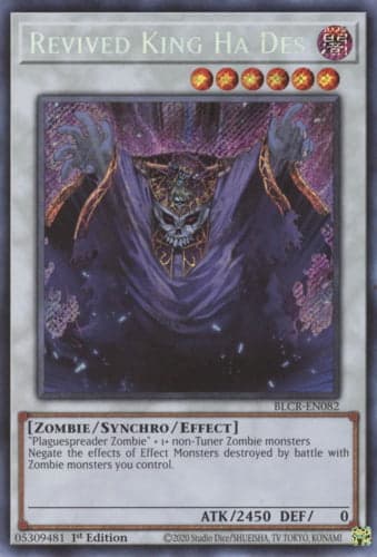Revived King Ha Des - BLCR-EN082 Secret Rare 1st Edition