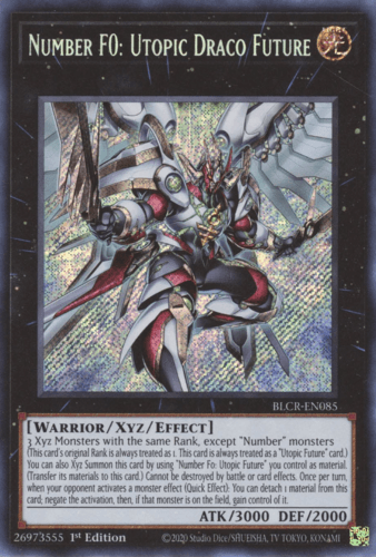 Number F0: Utopic Draco Future - BLCR-EN085 Secret Rare 1st Edition