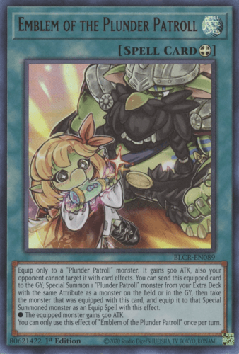 Emblem of the Plunder Patroll - BLCR-EN089 Ultra Rare 1st Edition