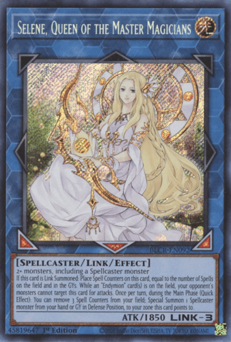 Selene, Queen of the Master Magicians - BLCR-EN092 Secret Rare 1st Edition